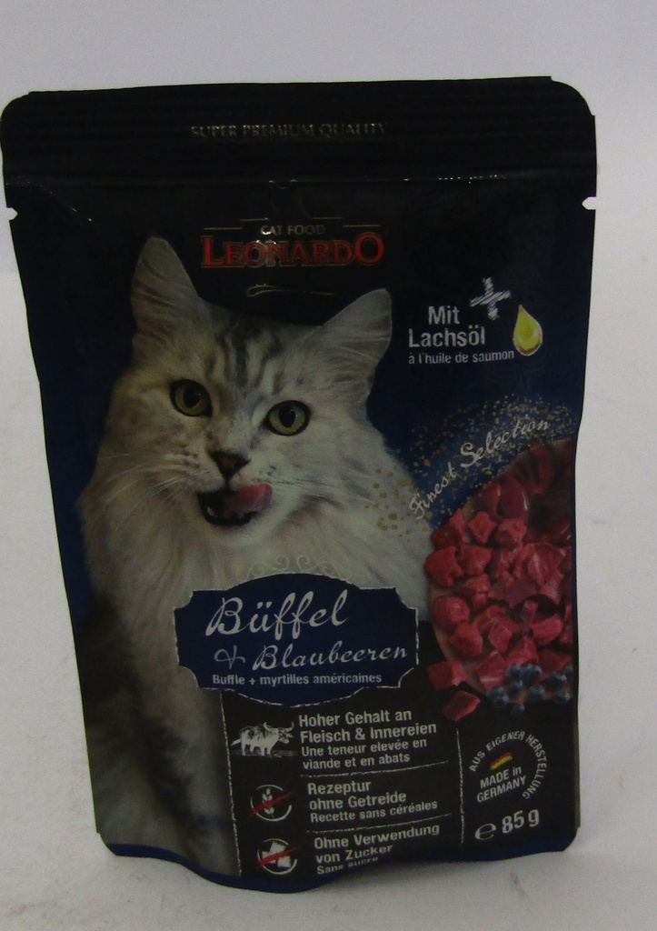 LEONARDO CAT BUFALO/MIRTILLO GR.85 BUSTA