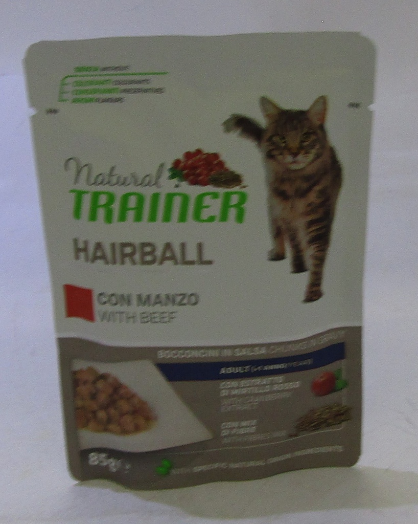TR.CAT NATURAL HAIRBALL MANZO GR.85 BS  