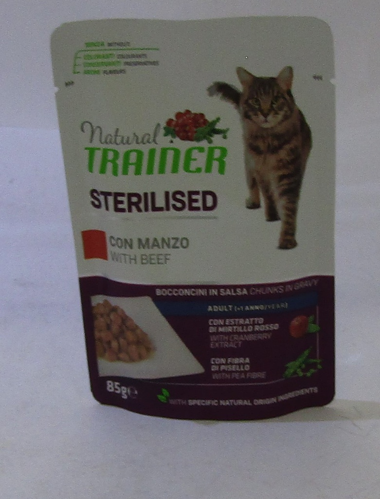 TR.CAT NATURAL STERILISED MANZO GR.85 BS