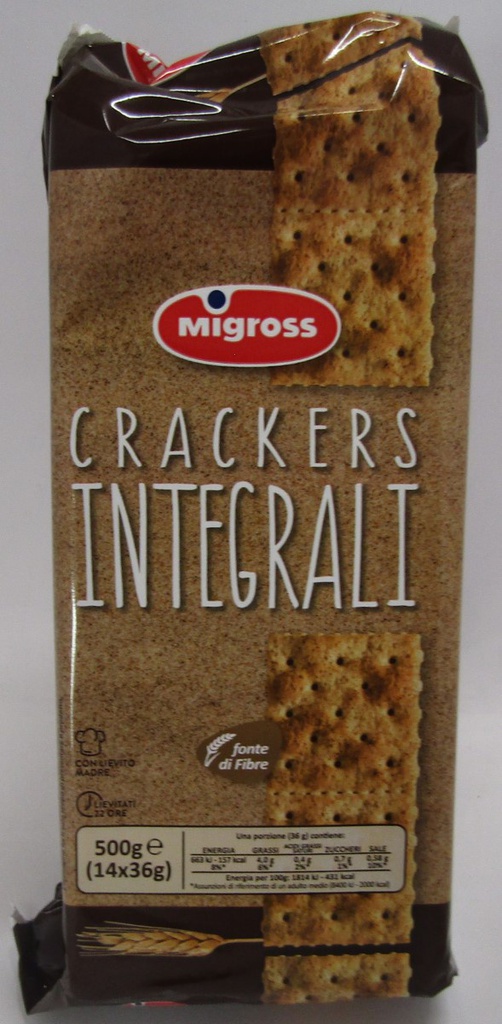 MIGROSS CRACKERS INTEGR.  GR500